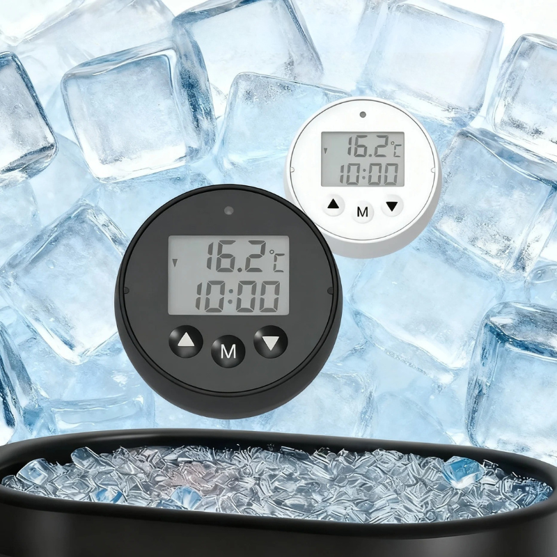 Thermomètre flottant avec minuteur étanche – Bain glacé & piscine