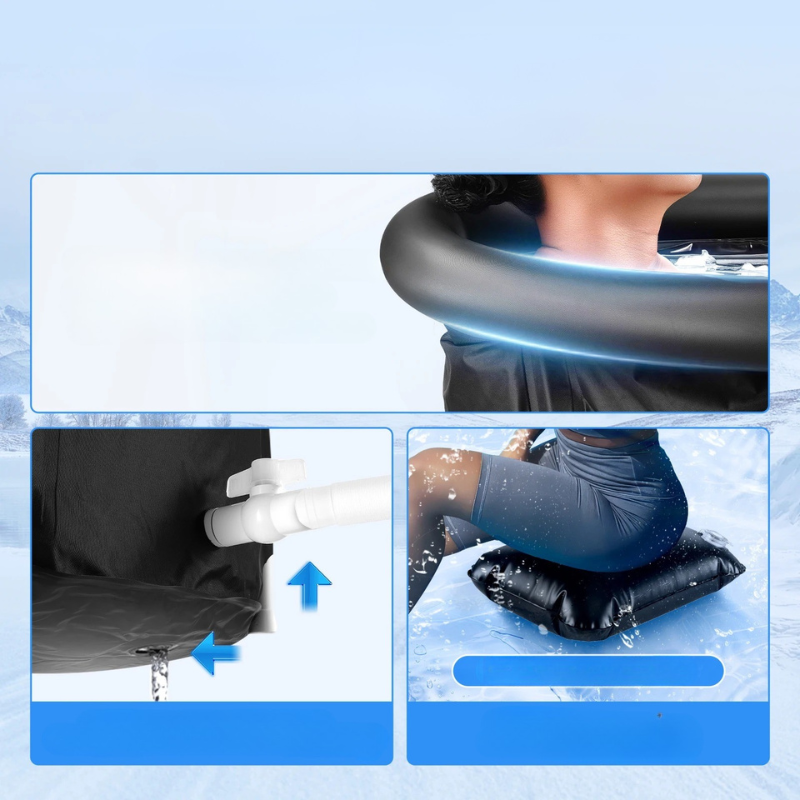 Bain glacé pliant – Baignoire de récupération sportive