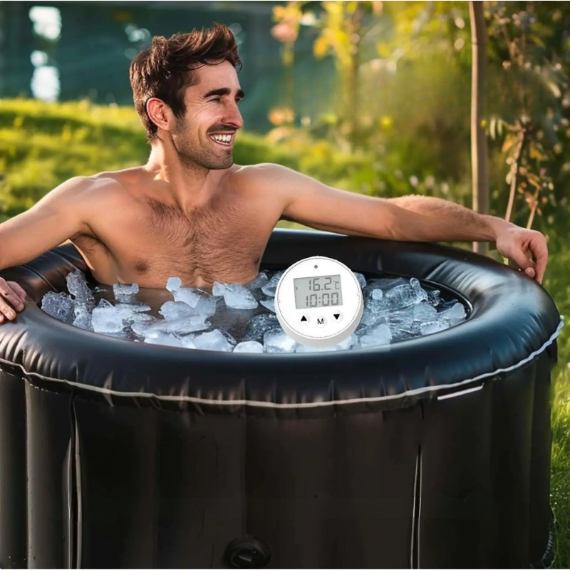 Thermomètre flottant avec minuteur étanche – Bain glacé & piscine